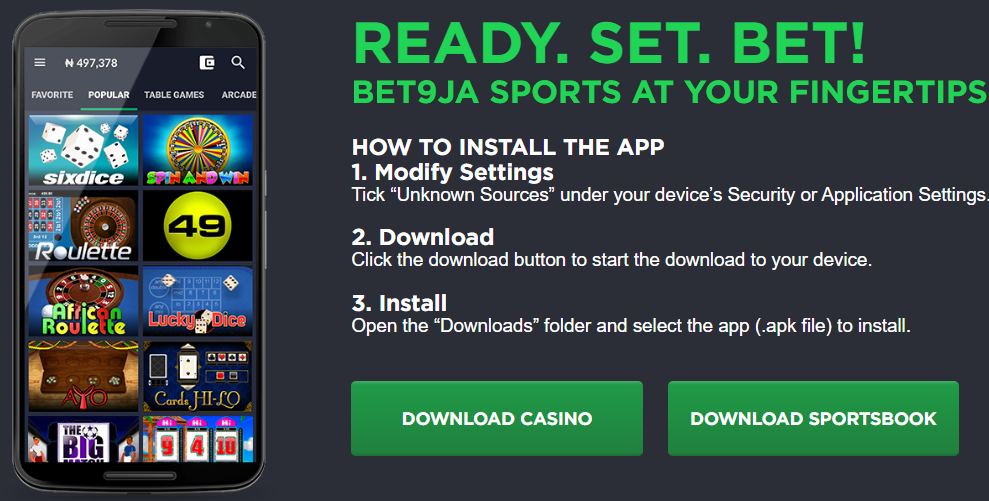 Download Old Bet9ja Mobile App